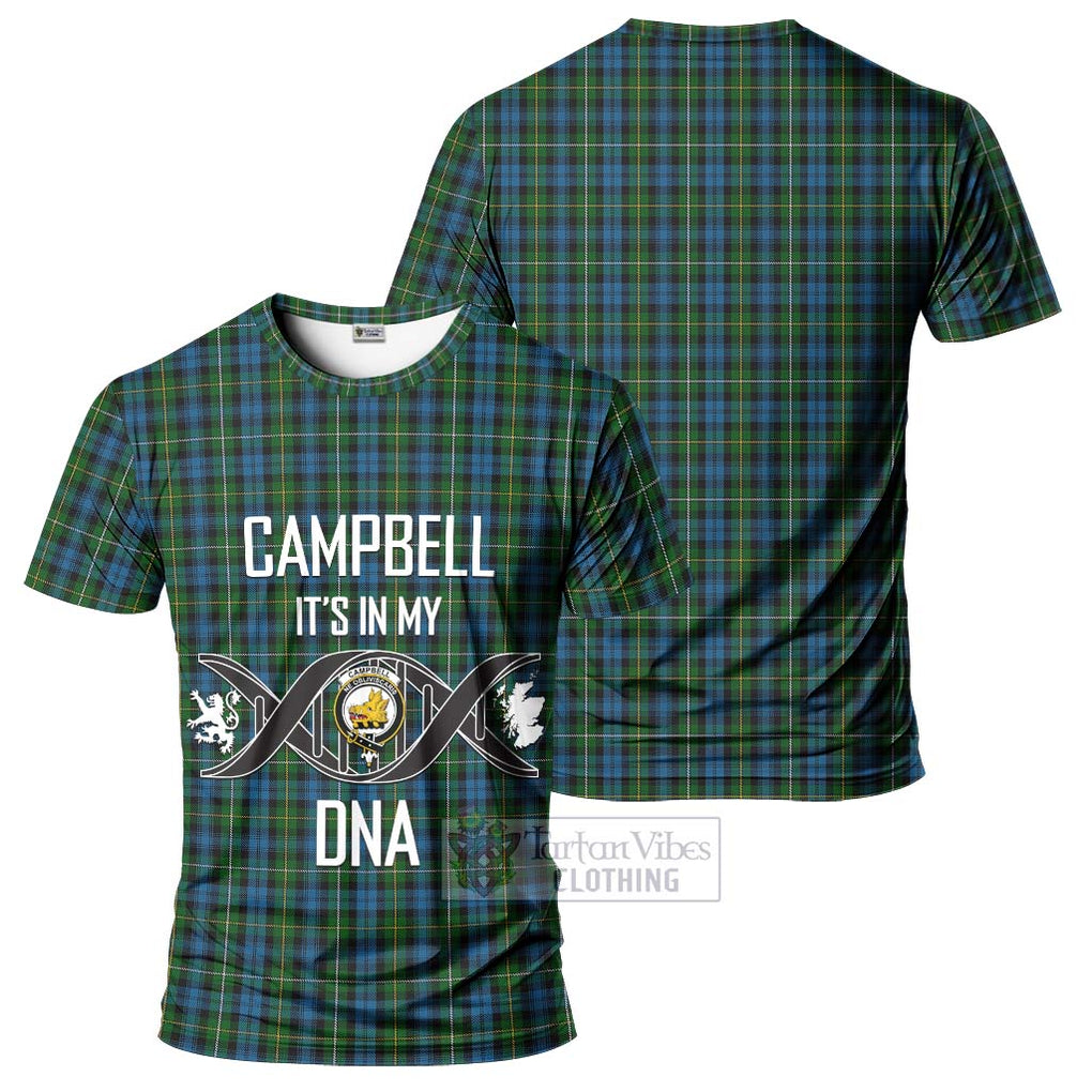 Campbell of Argyll 02 Tartan T-Shirt with Family Crest DNA In Me Style - Tartan Vibes Clothing