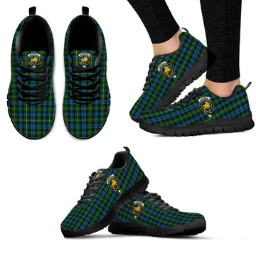 Campbell of Argyll #02 Tartan Sneakers with Family Crest