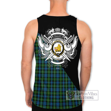 Campbell of Argyll 02 Tartan Men's Tank Top with Family Crest and Military Logo Style