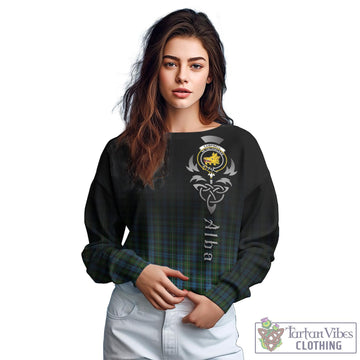 Campbell of Argyll #02 Tartan Sweatshirt Featuring Alba Gu Brath Family Crest Celtic Inspired