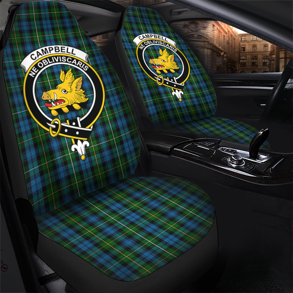 Campbell of Argyll #02 Tartan Car Seat Cover with Family Crest - Tartanvibesclothing