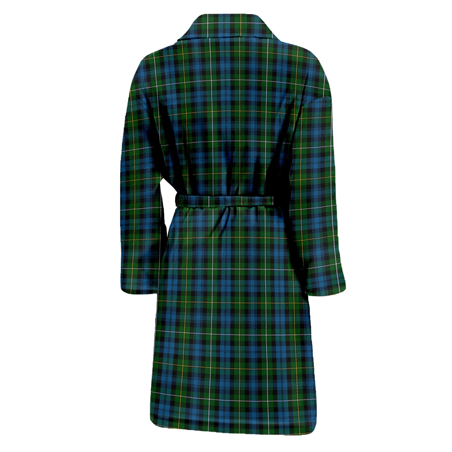 Campbell of Argyll #02 Tartan Bathrobe with Family Crest - Tartan Vibes Clothing