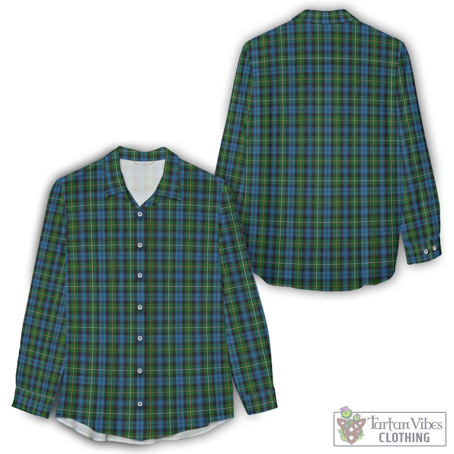 Campbell of Argyll #02 Tartan Womens Casual Shirt