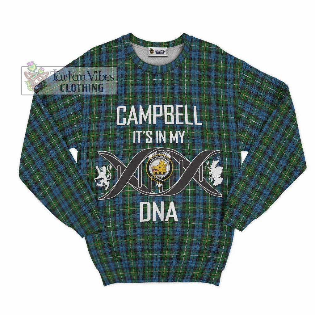 Campbell of Argyll 02 Tartan Sweatshirt with Family Crest DNA In Me Style - Tartanvibesclothing Shop