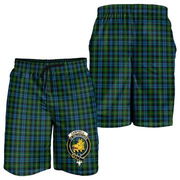 Campbell of Argyll #02 Tartan Mens Shorts with Family Crest