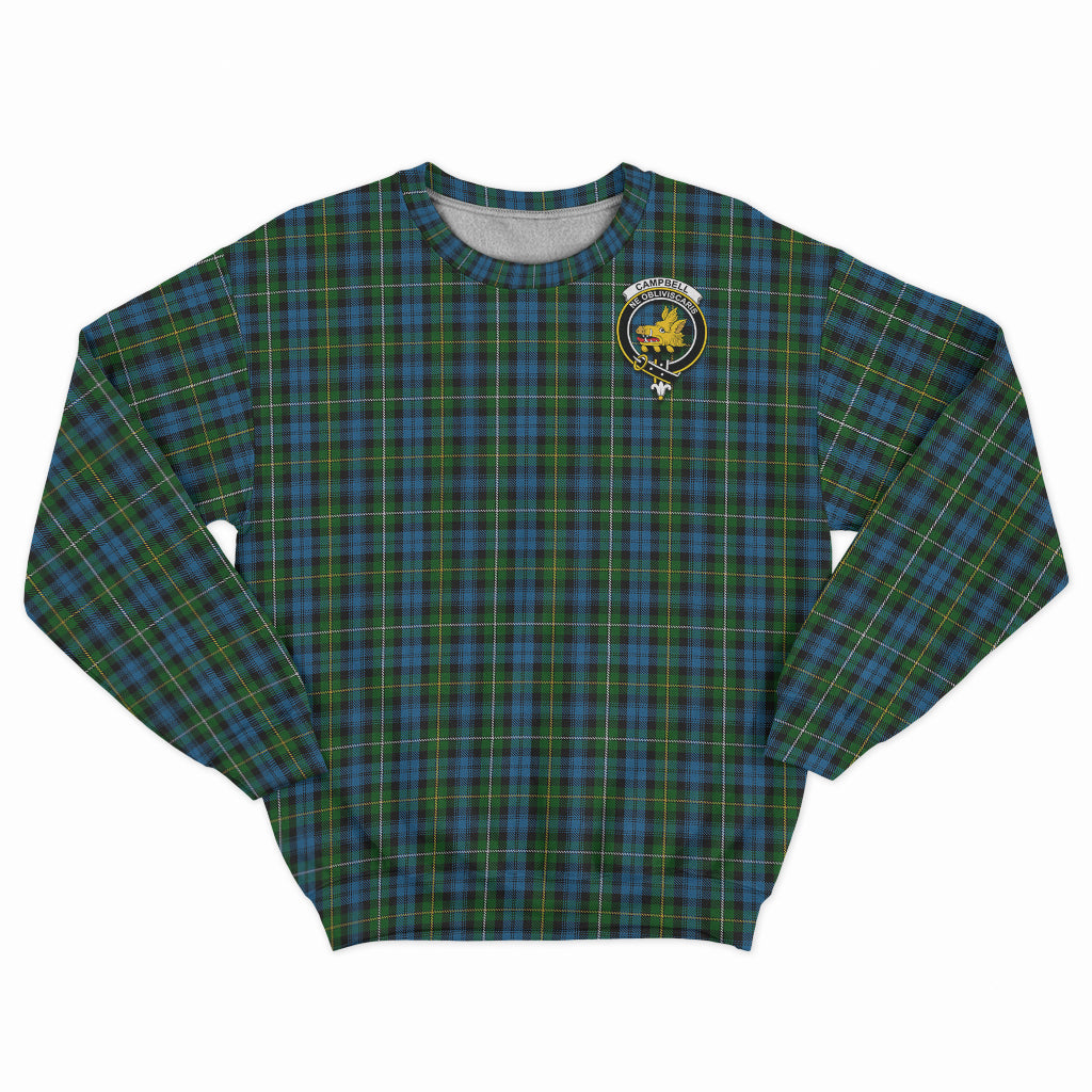 Campbell of Argyll #02 Tartan Sweatshirt with Family Crest - Tartan Vibes Clothing