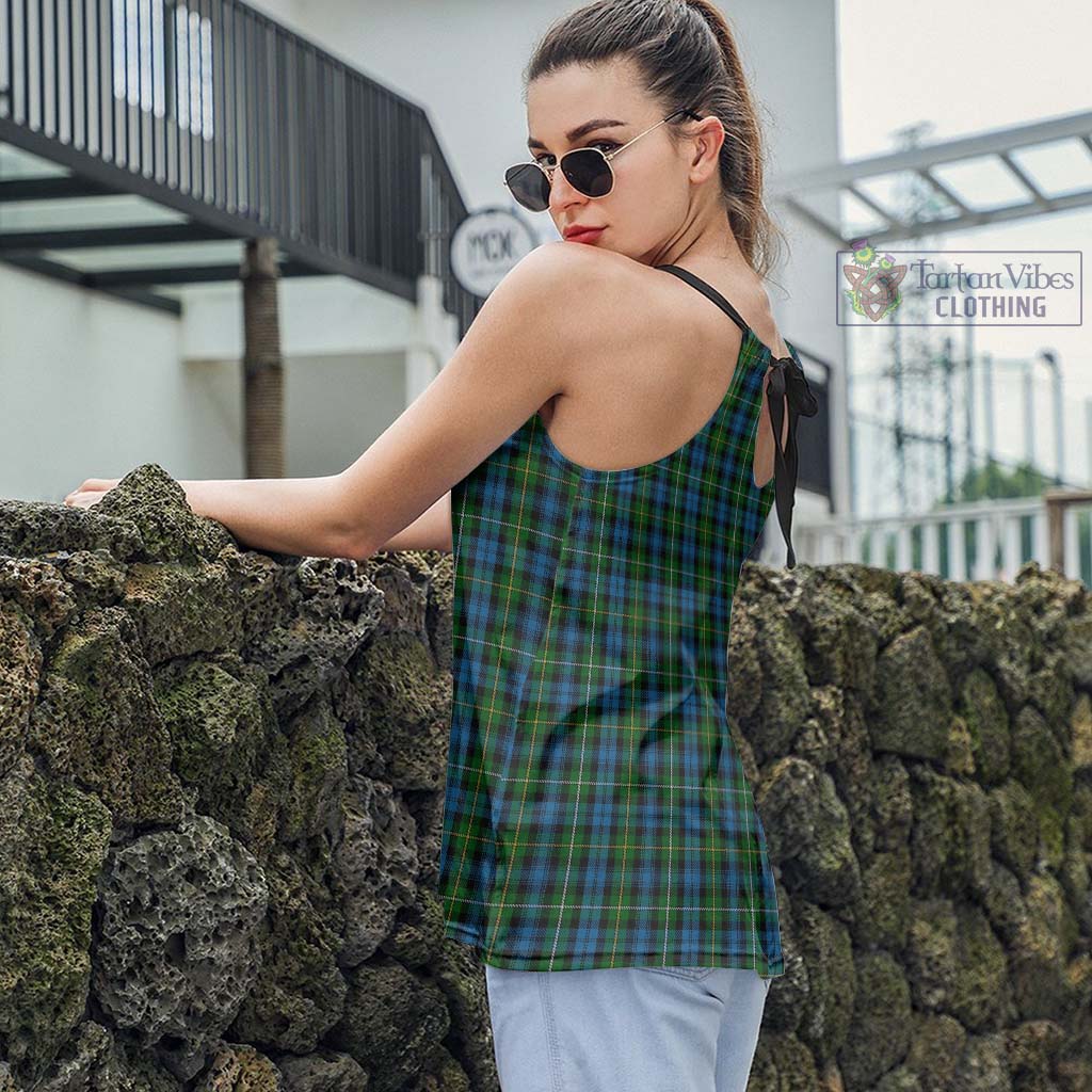 Tartan Vibes Clothing Campbell of Argyll #02 Tartan Loose Halter Neck Camisole