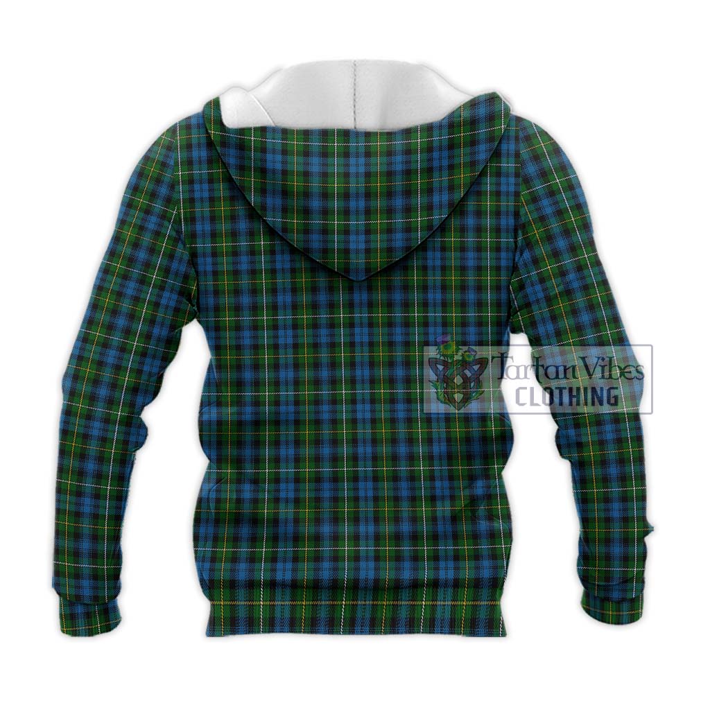 Tartan Vibes Clothing Campbell of Argyll 02 Tartan Knitted Hoodie with Family Crest DNA In Me Style