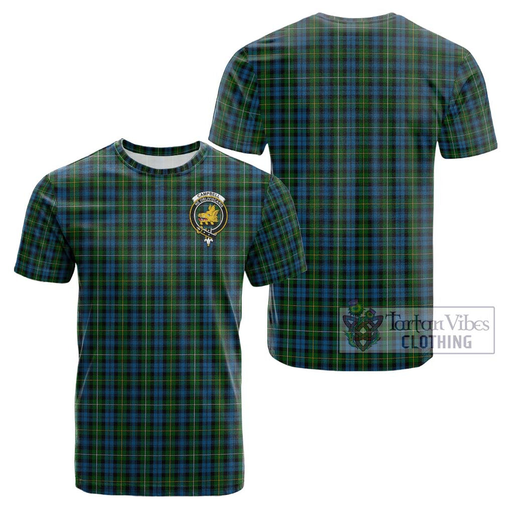 Campbell of Argyll 02 Tartan Cotton T-Shirt with Family Crest Kid's Shirt - Tartanvibesclothing Shop