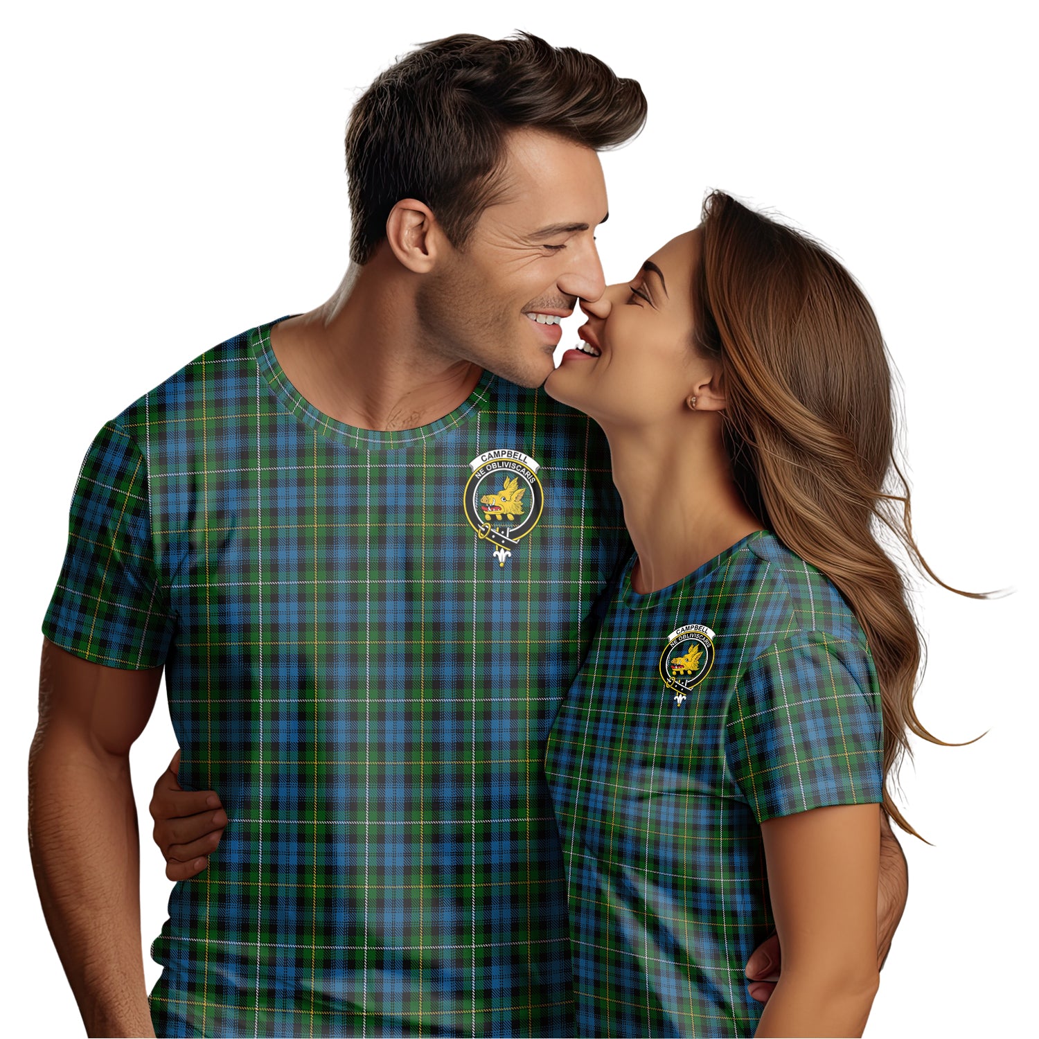 Campbell of Argyll #02 Tartan T-Shirt with Family Crest - Tartan Vibes Clothing