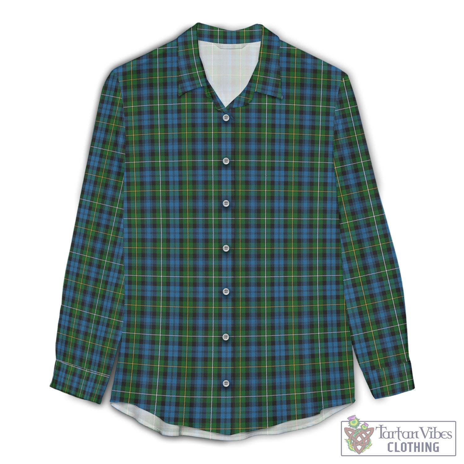 Campbell of Argyll #02 Tartan Womens Casual Shirt