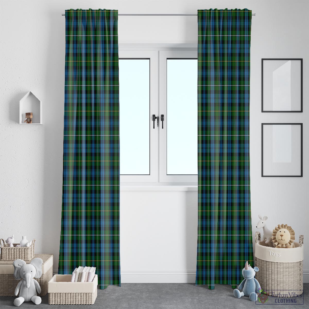 Campbell of Argyll #02 Tartan Window Curtain