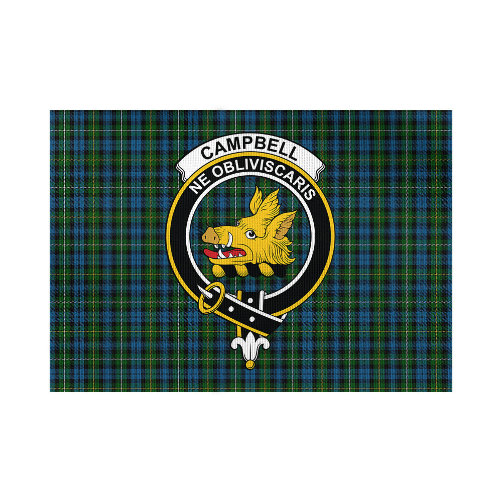 Campbell of Argyll #02 Tartan Flag with Family Crest - Tartan Vibes Clothing