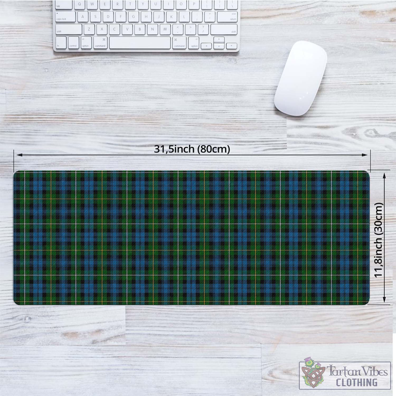 Tartan Vibes Clothing Campbell of Argyll #02 Tartan Mouse Pad