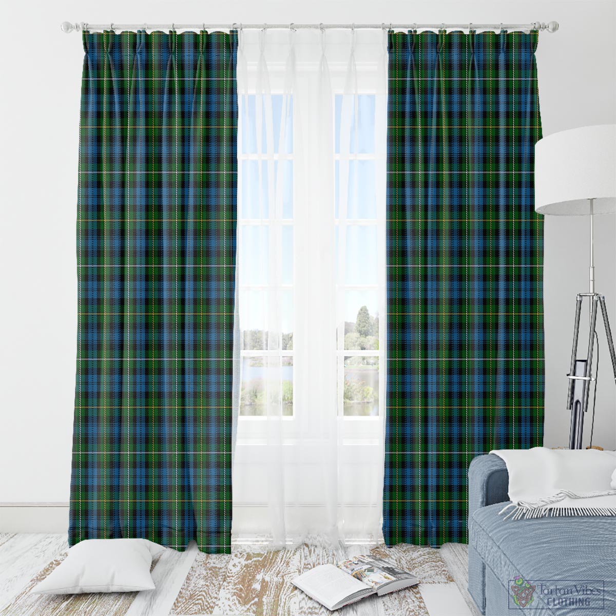 Campbell of Argyll #02 Tartan Window Curtain