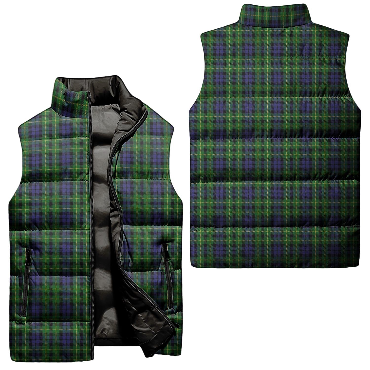 Campbell of Breadalbane Tartan Sleeveless Puffer Jacket Unisex - Tartanvibesclothing