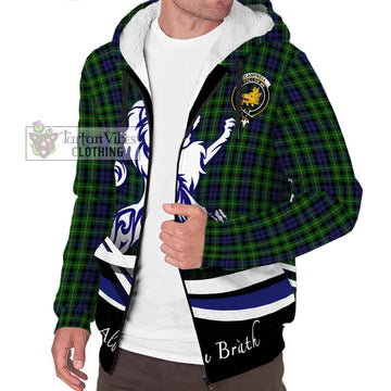 Campbell of Breadalbane Tartan Sherpa Hoodie with Alba Gu Brath Regal Lion Emblem