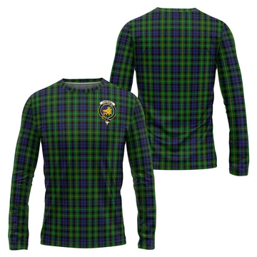 Campbell of Breadalbane Tartan Long Sleeve T-Shirt with Family Crest