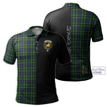 Campbell of Breadalbane Tartan Polo Shirt with Family Crest and Half Of Me Style