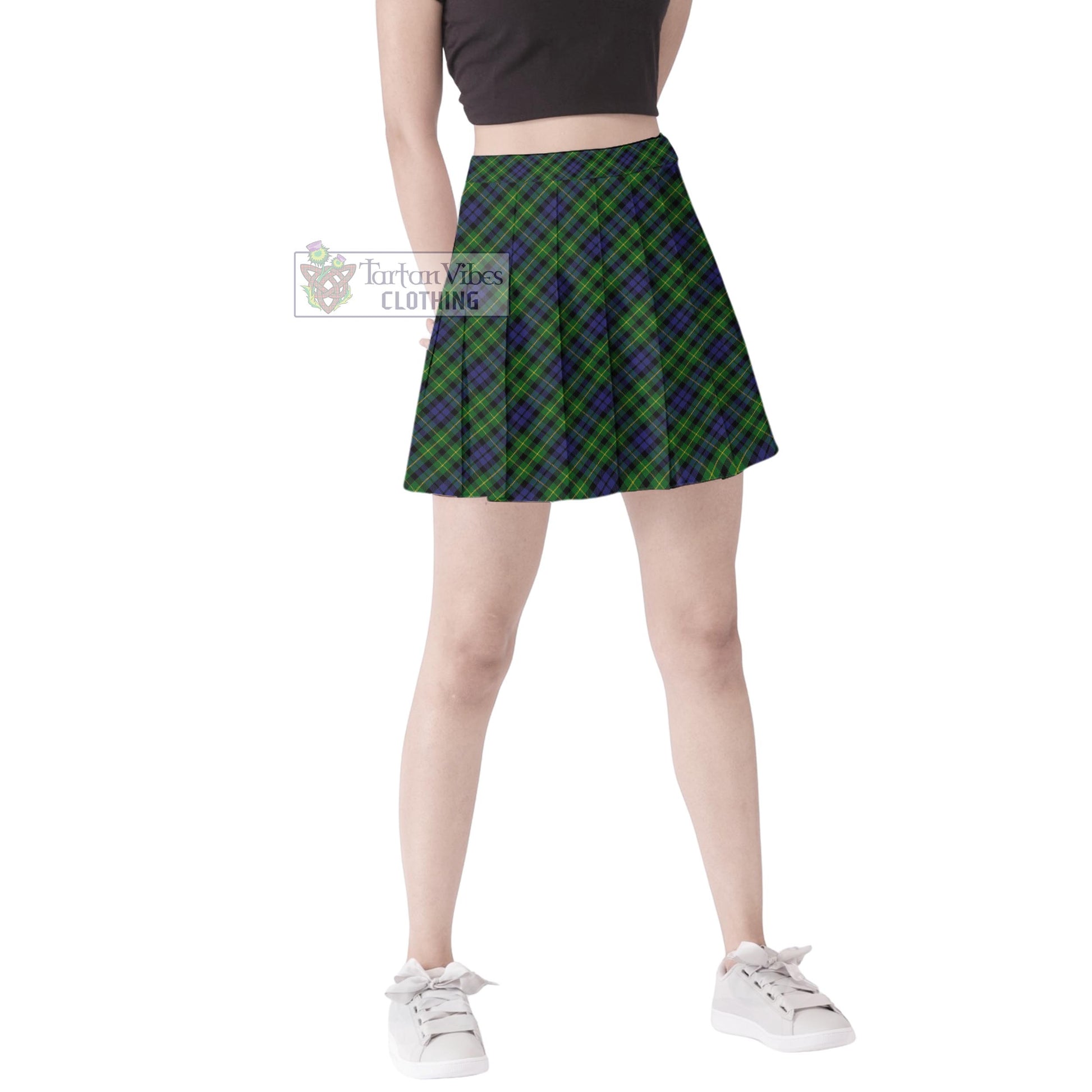Tartan Vibes Clothing Campbell of Breadalbane Tartan Women's Plated Mini Skirt