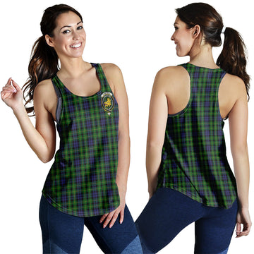 Campbell of Breadalbane Tartan Women Racerback Tanks with Family Crest