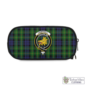 Campbell of Breadalbane Tartan Pen and Pencil Case with Family Crest