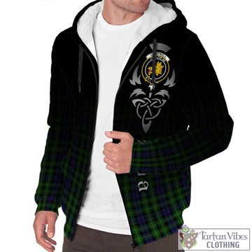 Campbell of Breadalbane Tartan Sherpa Hoodie Featuring Alba Gu Brath Family Crest Celtic Inspired