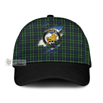 Campbell of Breadalbane Tartan Classic Cap with Family Crest In Me Style