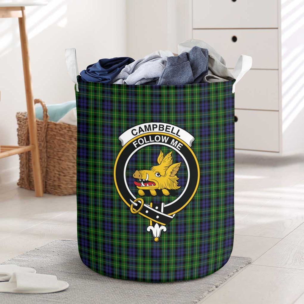 Campbell of Breadalbane Tartan Laundry Basket with Family Crest One Size - Tartanvibesclothing Shop