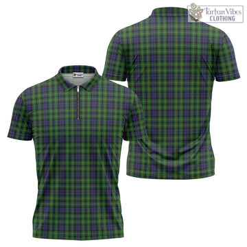 Campbell of Breadalbane Tartan Zipper Polo Shirt