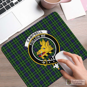 Campbell of Breadalbane Tartan Mouse Pad with Family Crest