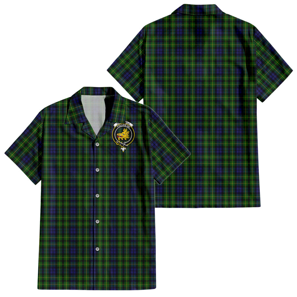 campbell-of-breadalbane-tartan-short-sleeve-button-down-shirt-with-family-crest