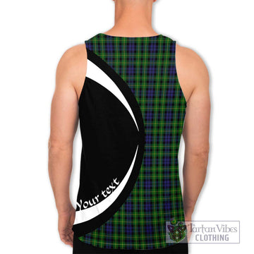 Campbell of Breadalbane Tartan Men's Tank Top with Family Crest Circle Style