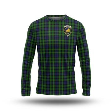 Campbell of Breadalbane Tartan Long Sleeve T-Shirt with Family Crest