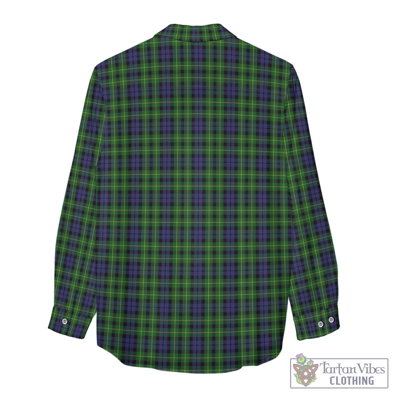 Tartan Vibes Clothing Campbell of Breadalbane Tartan Womens Casual Shirt with Family Crest