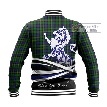 Campbell of Breadalbane Tartan Baseball Jacket with Alba Gu Brath Regal Lion Emblem