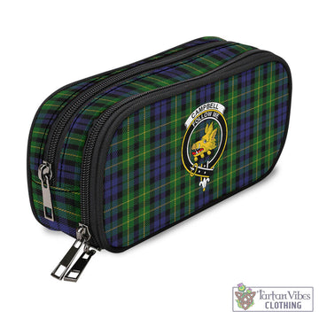 Campbell of Breadalbane Tartan Pen and Pencil Case with Family Crest