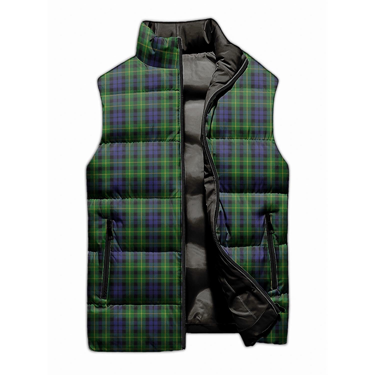 Campbell of Breadalbane Tartan Sleeveless Puffer Jacket - Tartanvibesclothing