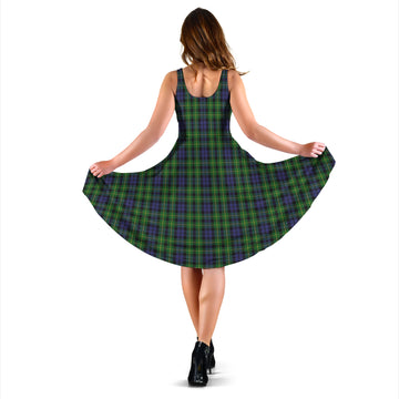 Campbell of Breadalbane Tartan Sleeveless Midi Womens Dress