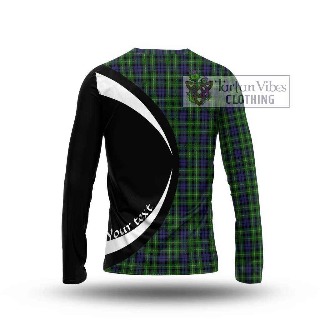 Campbell of Breadalbane Tartan Long Sleeve T-Shirt with Family Crest Circle Style - Tartan Vibes Clothing