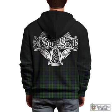 Campbell of Breadalbane Tartan Hoodie Featuring Alba Gu Brath Family Crest Celtic Inspired