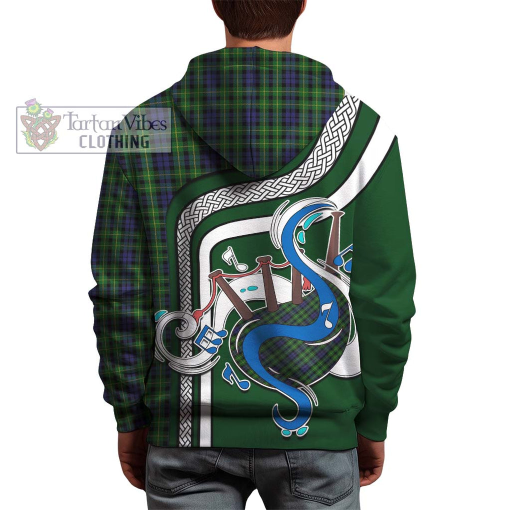 Campbell of Breadalbane Tartan Hoodie with Epic Bagpipe Style - Tartanvibesclothing Shop