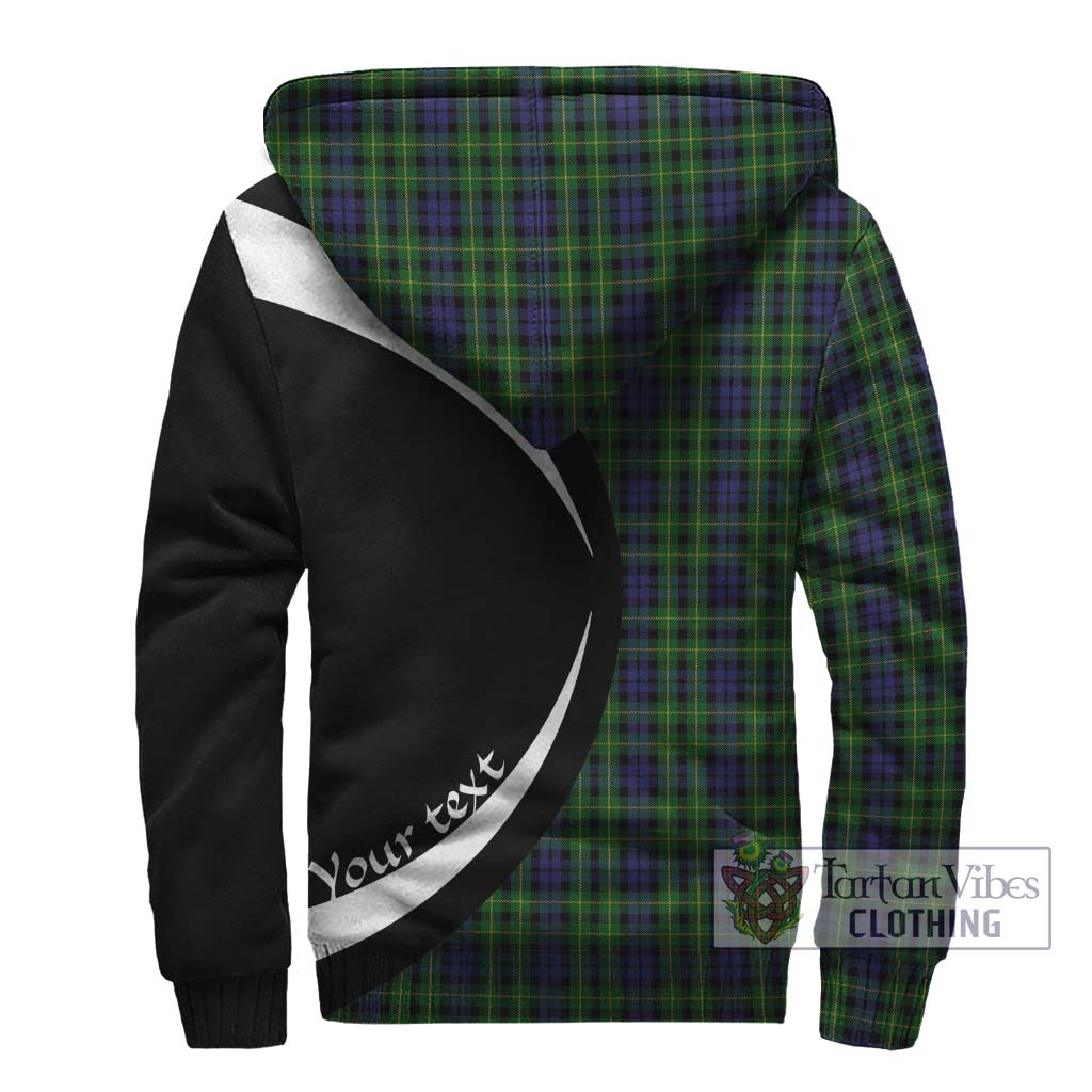 Campbell of Breadalbane Tartan Sherpa Hoodie with Family Crest Circle Style - Tartan Vibes Clothing