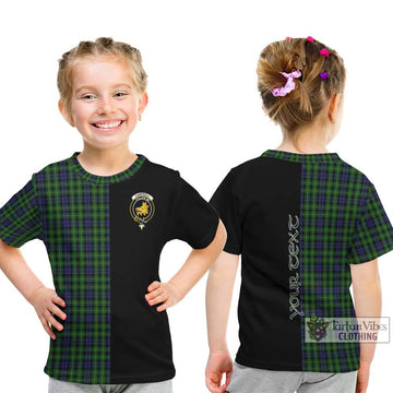 Campbell of Breadalbane Tartan Kid T-Shirt with Family Crest and Half Of Me Style