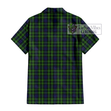 Campbell of Breadalbane Tartan Short Sleeve Button Shirt with Family Crest DNA In Me Style