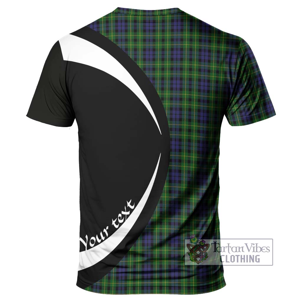 Tartan Vibes Clothing Campbell of Breadalbane Tartan T-Shirt with Family Crest Circle Style