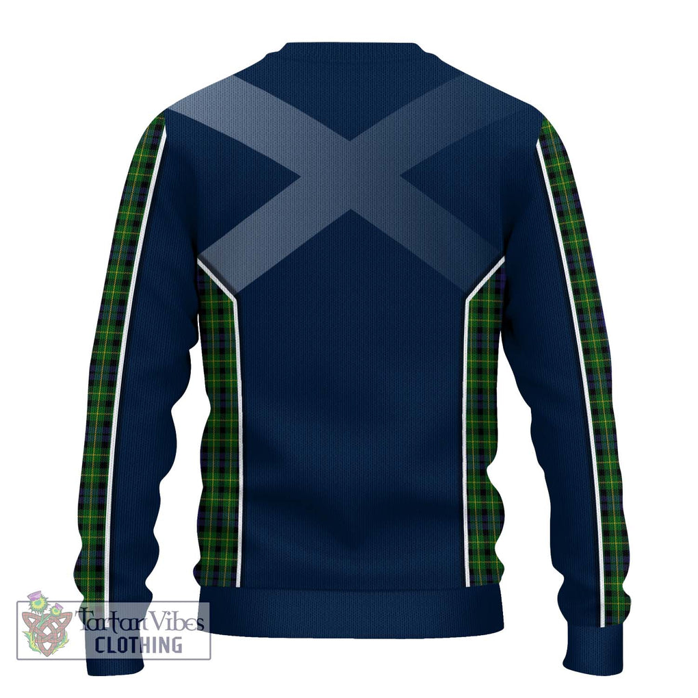 Campbell of Breadalbane Tartan Knitted Sweater with Family Crest and Lion Rampant Vibes Sport Style - Tartan Vibes Clothing