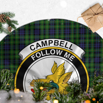 Campbell of Breadalbane Tartan Christmas Tree Skirt with Family Crest