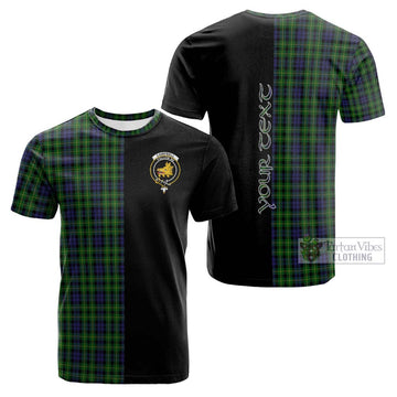 Campbell of Breadalbane Tartan Cotton T-shirt with Family Crest and Half Of Me Style