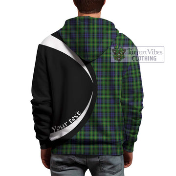 Campbell of Breadalbane Tartan Hoodie with Family Crest Circle Style